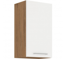 Kuchynská horná skrinka VEGA 40G72-1F, Dub lancelot/Biely lesk