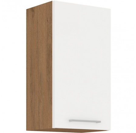 Kuchynská horná skrinka VEGA 40G72-1F, Dub lancelot/Biely lesk