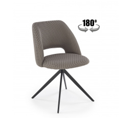 Jedálenská otočná stolička K546, Sivá/Čierna