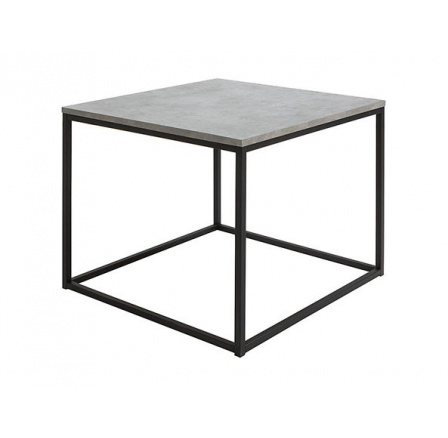 stôl AROZ LAW/69 betón chicago svetlosivý/čierny kovový rám