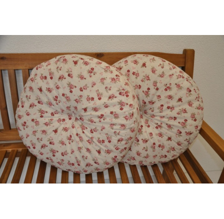 Vankúš okrúhly veľký ružový set 2 kusy