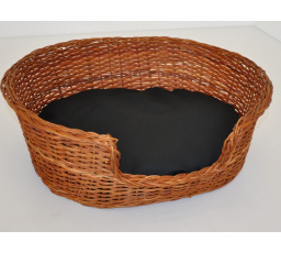 Prútená posteľ 63x51 cm s čalúnením