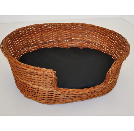 Prútená posteľ 63x51 cm s čalúnením