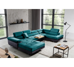 Sedacia súprava v tvare U RODRIGO, Monolit 37 / Monolit 97 Pravá