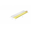 Vrchný matrac - Topper VISCO 80x200 cm, Hypoalergénny poťah Microfibre