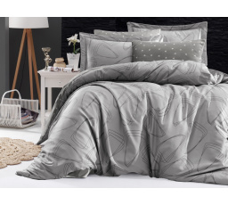 Saténová obliečka na vankúš Rovena grey 45x60