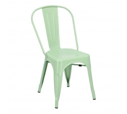 Stolička Paris zelená inšpirovaná Tolix