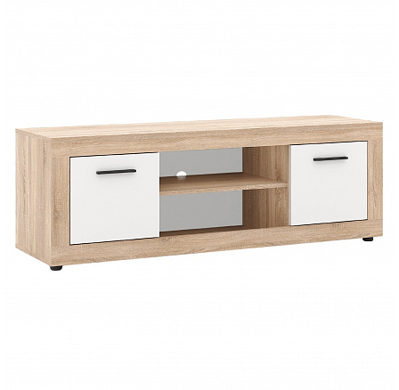 TV skrinka BLAGO 140 cm Dub Sonoma/Biela