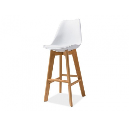 Barová stolička KRIS H-1 biela Barová stolička KRIS H-1 biela