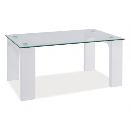 Konferenčný stôl SCARLET biely / sklo