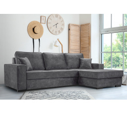 Rohová sedacia súprava Lola P sivá