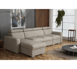 Sedacia súprava Petrit I ľavá Aragon hnedošedá