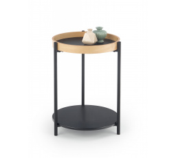 Konferenčný stôl ROLO, prírodný dub/čierna