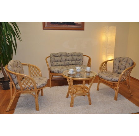 Ratanová sedacia súprava Bahama honey large lavender