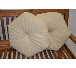 Vankúš hviezda béžová sada 2 kusov