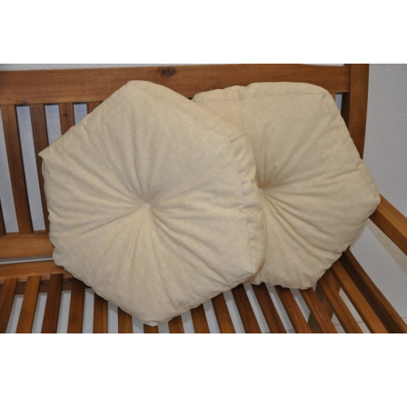 Vankúš hviezda béžová sada 2 kusov