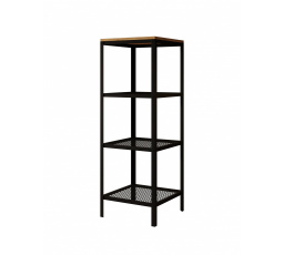 Regál Reli Čierny + Dub Lancelot