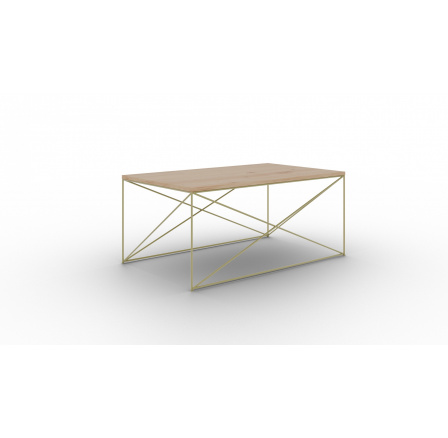 Stolík kávový Dante Zlatý+Artisan