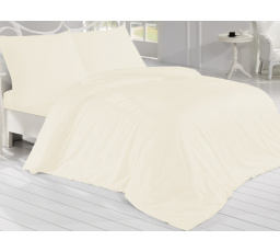 Saténová obliečka na vankúš smotanová 50x50