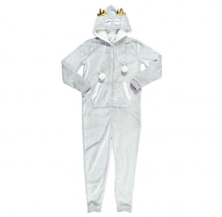 Kombinéza Onesie Sova sivá veľkosť M Kombinéza Onesie Sova sivá veľkosť M