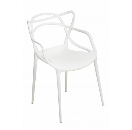 Stolička Lexi biela insp. Majstrovské kreslo