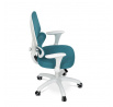 Dětská židle, výškově nastavitelná, modrá síťovina, KA-K1063 BLUE