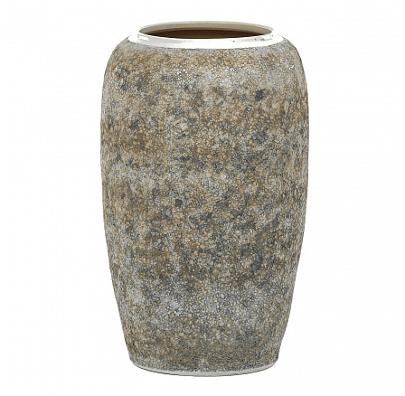 Váza keramická - výška 70 cm, šedo-béžová Váza keramická - výška 70 cm, šedo-béžová