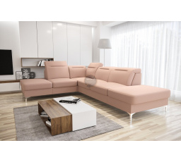 Rohová sedacia súprava OSLO 295x220 - ľavá, ružová