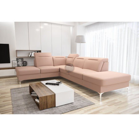 Rohová sedacia súprava OSLO 295x220 - ľavá, ružová Rohová sedacia súprava OSLO 295x220 - ľavá, ružová