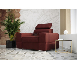 Kreslo ROYAL 114 cm - Odtiene bordovej