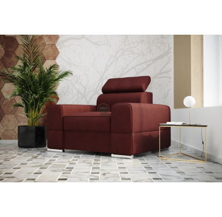 Kreslo ROYAL 114 cm - Odtiene bordovej Kreslo ROYAL 114 cm - Odtiene bordovej