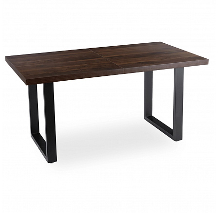 Stôl EDWIN Rozkladací 160-260 cm Orech/Čierny