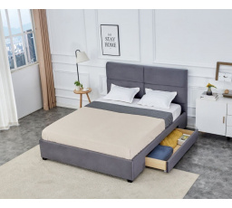 Posteľ čalúnená so zásuvkou START 2 160x200 JG Sivá