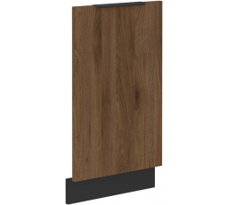 Dvierka na umývačku bez panelu MONZA - ZM 713x446, Čierna mat/ Orech