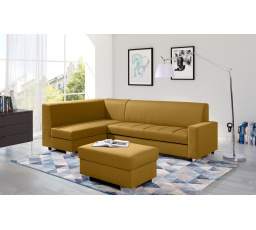 Rohová sedacia súprava MIX s taburetom, Malmo 41, Ľavá