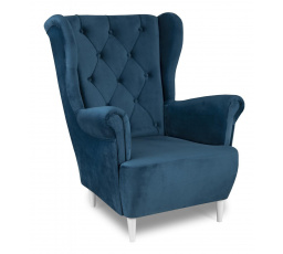 Relaxačné kreslo ušiak Selene K tmavo modrá