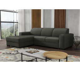 Rohová sedacia súprava Lubor L tmavo sivá