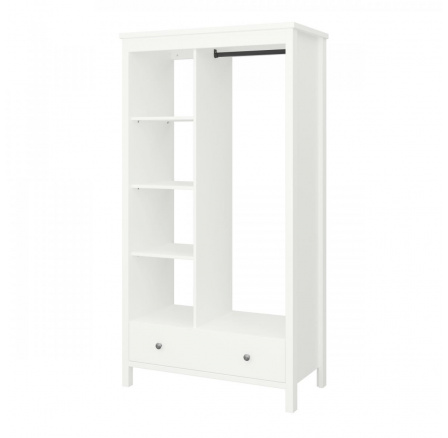 Otvorený šatník Tuan biely