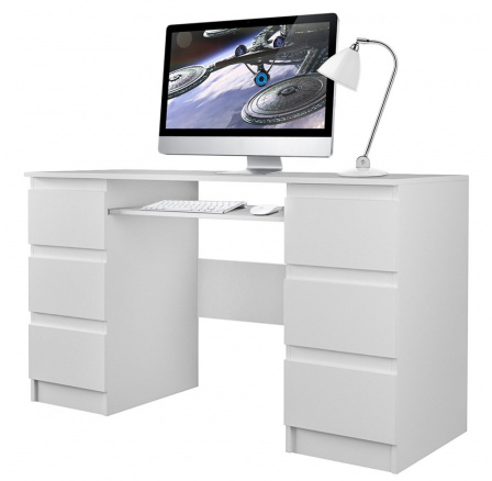 Písací stôl KIMA, Biela