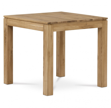 Jedálenský stôl 80x80x75 cm, dubový masív, povrchová úprava olejom