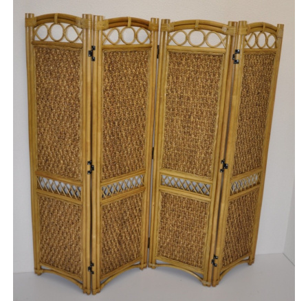 Paraván ratanový štvordielny FL