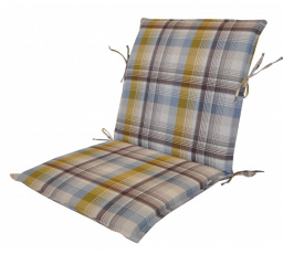 Vankúš pre záhradné kreslo UNI s nízkym operadlom - UNIKO žltá kocka