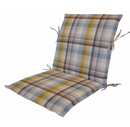 Vankúš pre záhradné kreslo UNI s nízkym operadlom - UNIKO žltá kocka