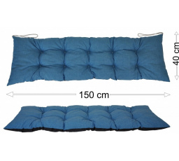 Podsedák 150x40 tyrkysový melír