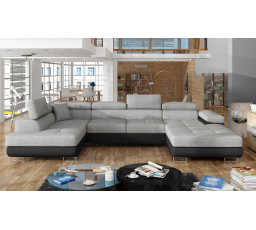 Sedacia súprava v tvare U RODRIGO, Sawana 21 / Soft 11 ľavá