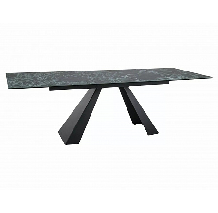 Jedálenský stôl SALVADORE CERAMIC, Verde Alpi/Čierny mat