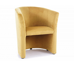 Kreslo TM-1 VELVET, Curry Bluvel 68/Wenge