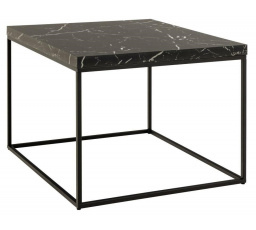 Stolík Barossa 60x60cm čierny mramor