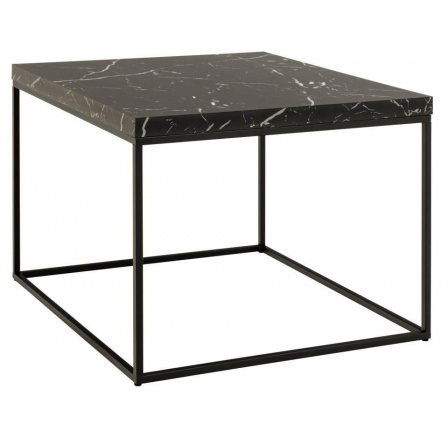 Stolík Barossa 60x60cm čierny mramor