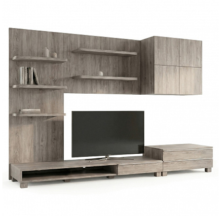 Obývacia stena 300x59x210 cm, farba noc Obývacia stena 300x59x210 cm, farba noc